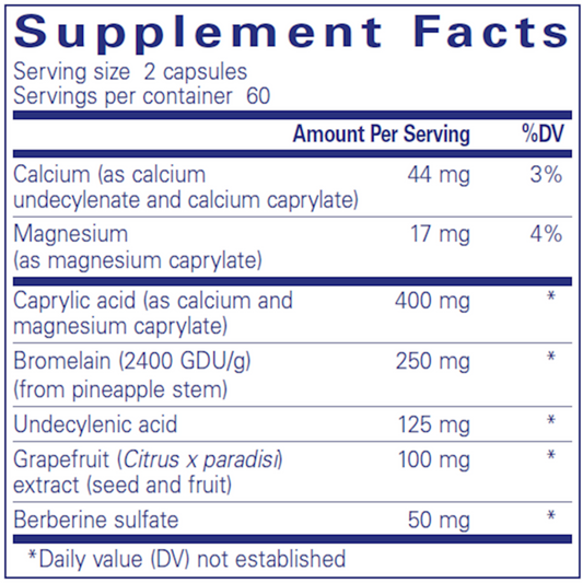 AC Formula II Pure Encapsulations Ingredients
