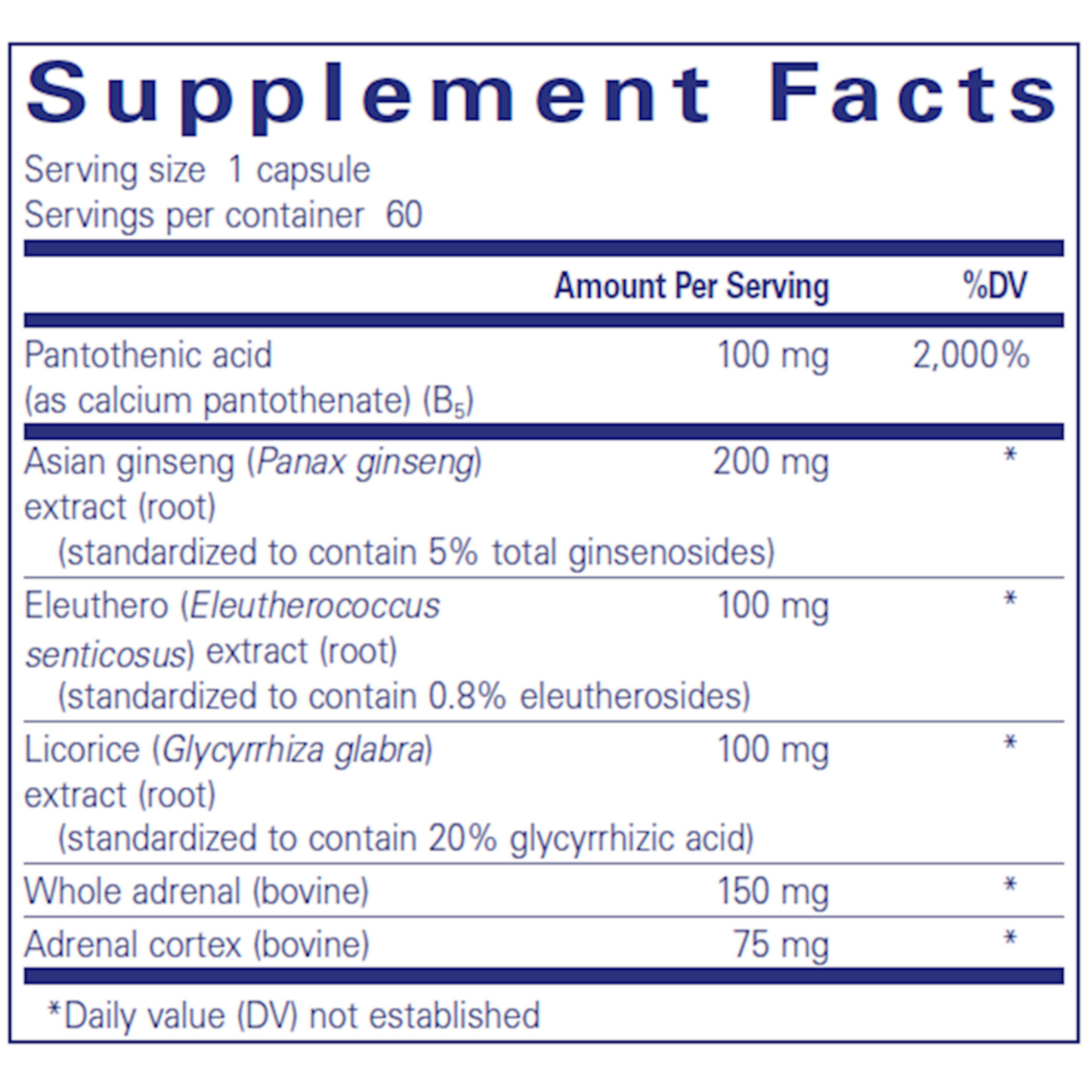 ADR Formula Pure Encapsulations Ingredients