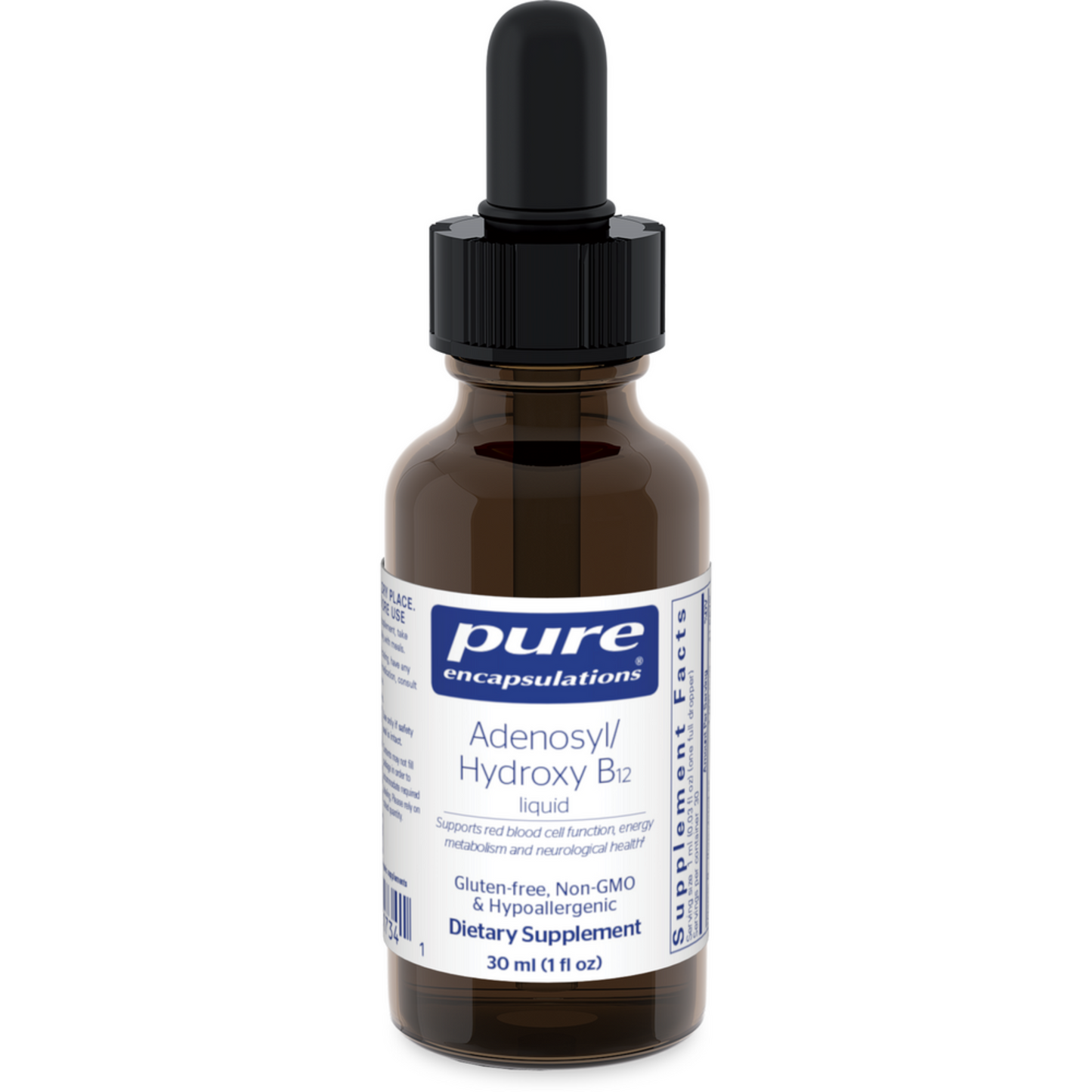 Adenosyl Hydroxy B12 Liquid Pure Encapsulations Vial