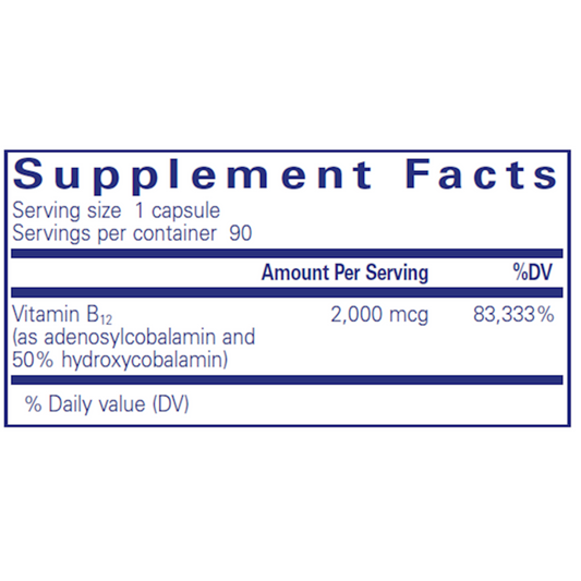 Adenosyl/Hydroxy B12 by Pure Encapsulations