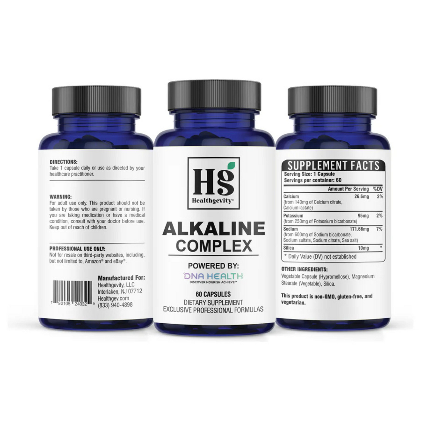 Alkaline Complex Healthgevity Bottles