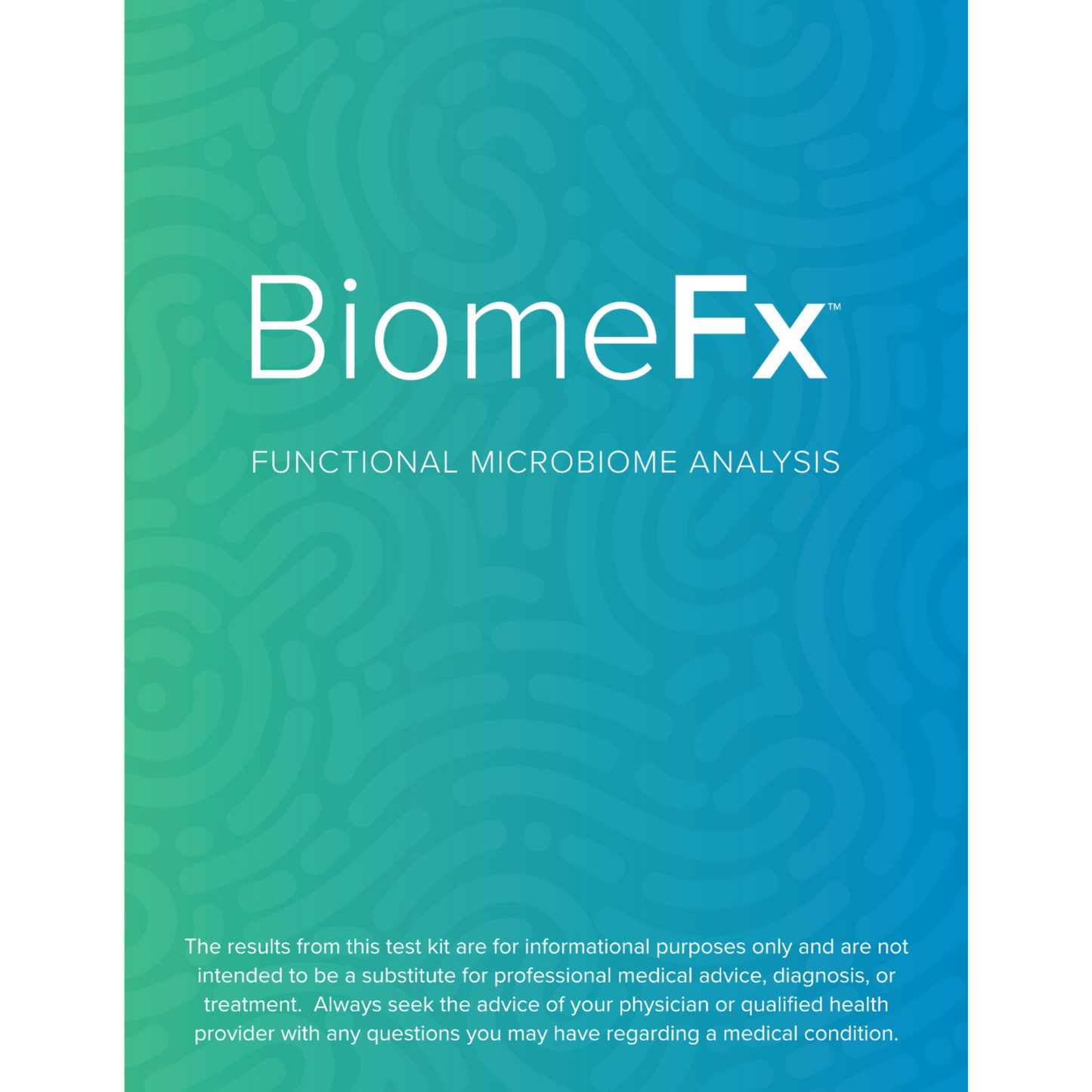 Biome FX Stool Kit Sample Report Cover