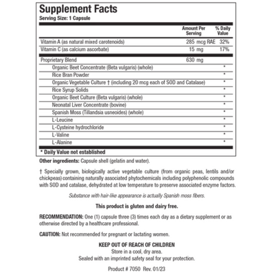 Biotics Research Argizyme Ingredients
