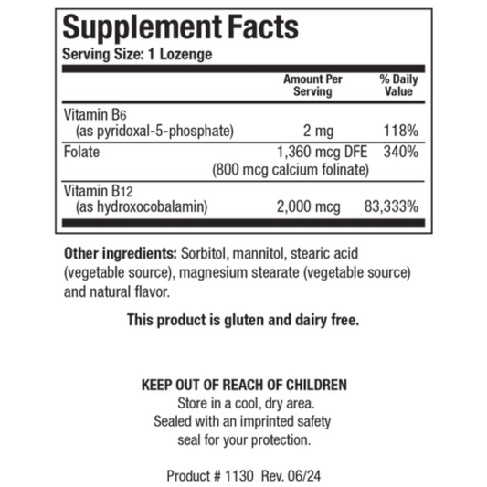 Biotics Research B 12 2000 Lozenges Ingredients