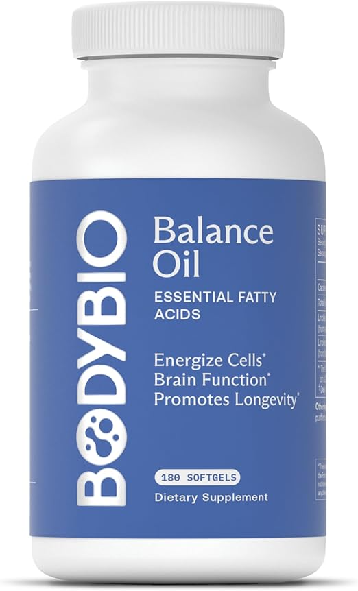 BodyBio Balance Oil - Omega 3 6 Supplement Capsules