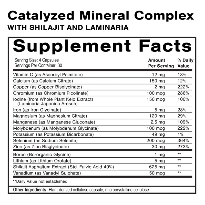 Catalyzed Mineral Complex by QuickSilver Scientific