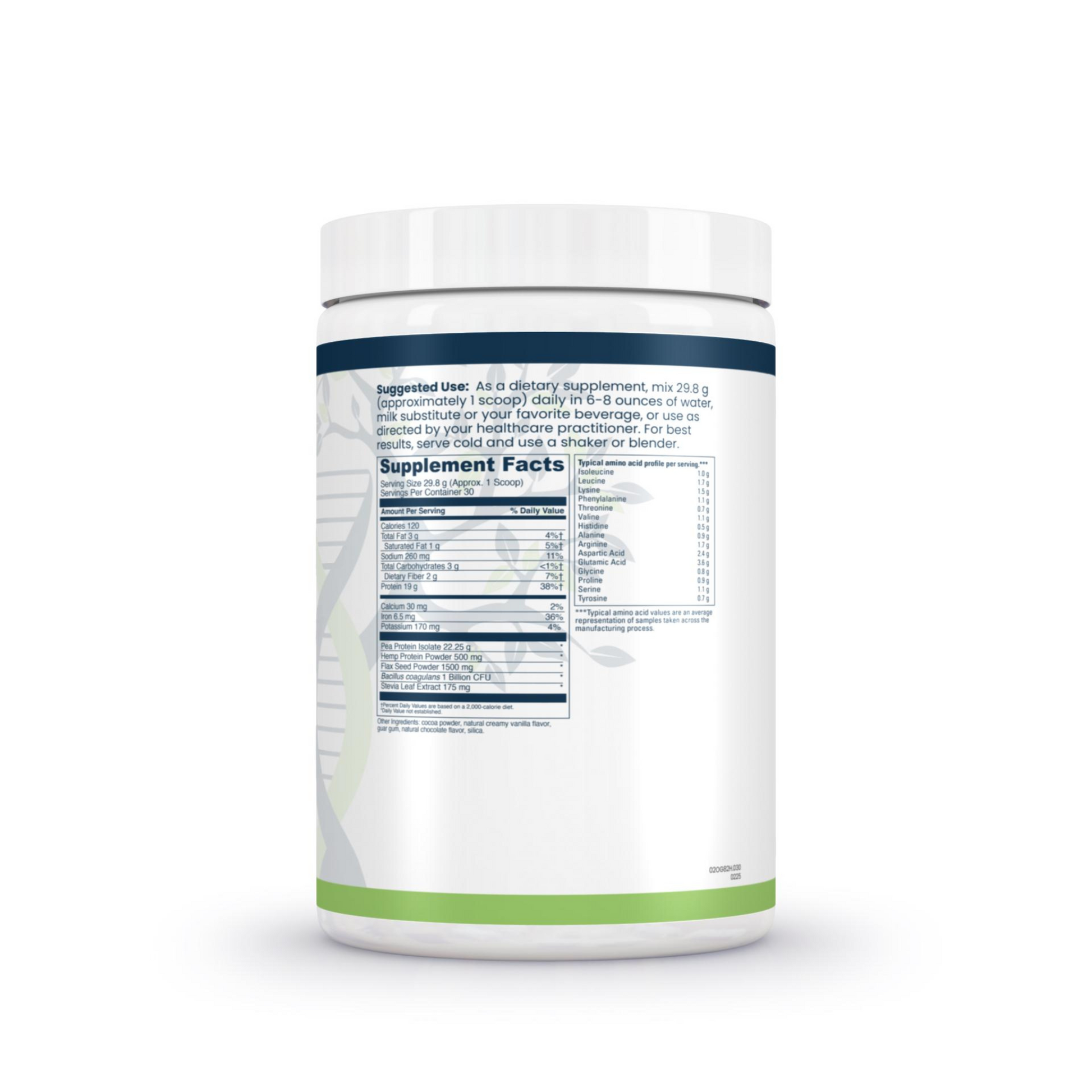 Complete Vegan Protein Powder Plus Chocolate Evexias Health Solutions Ingredients