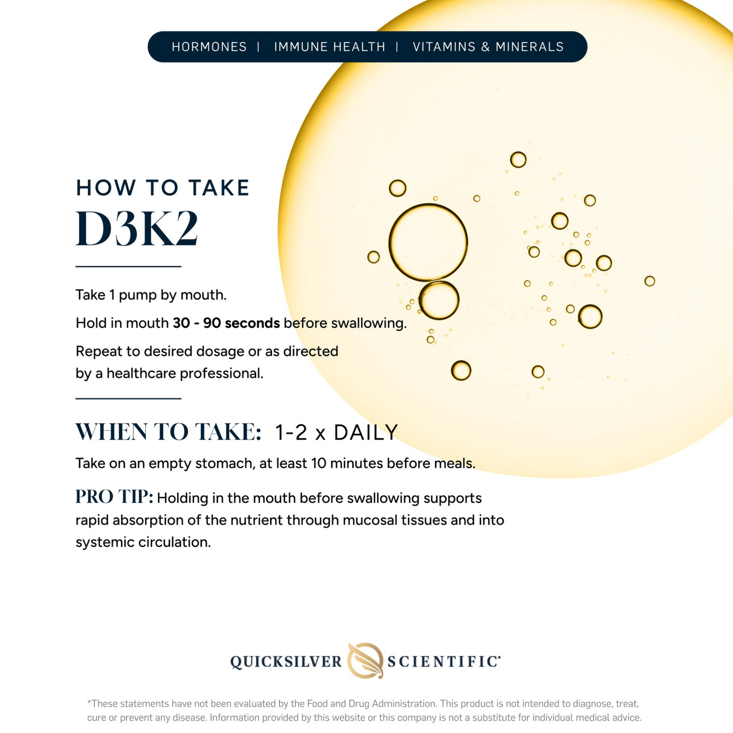D3K2 QuickSilver Scientific Instructions