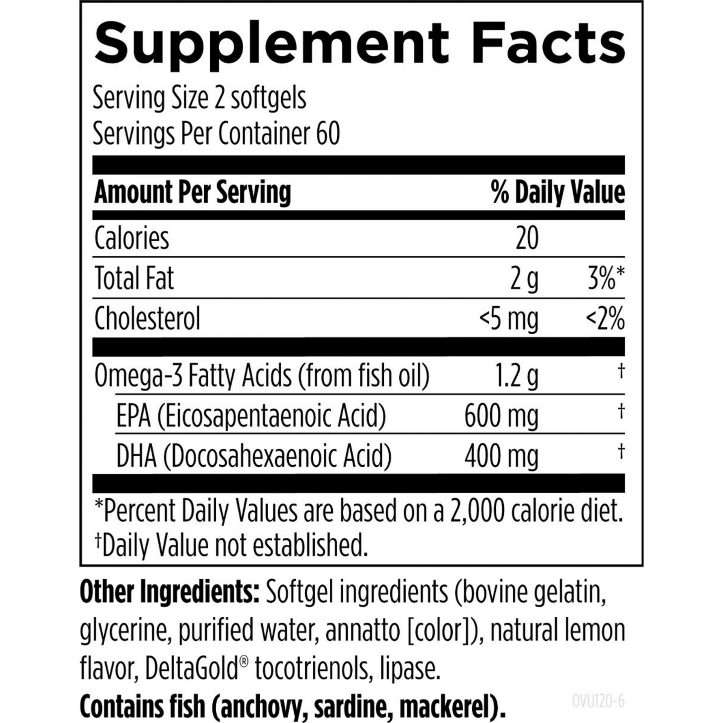 Designs For Health OmegAvail Ultra Ingredients