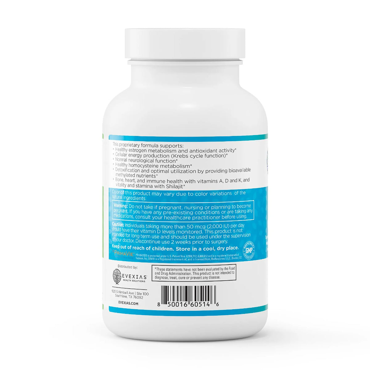 Evexias Health EvexiPEL Complete information label