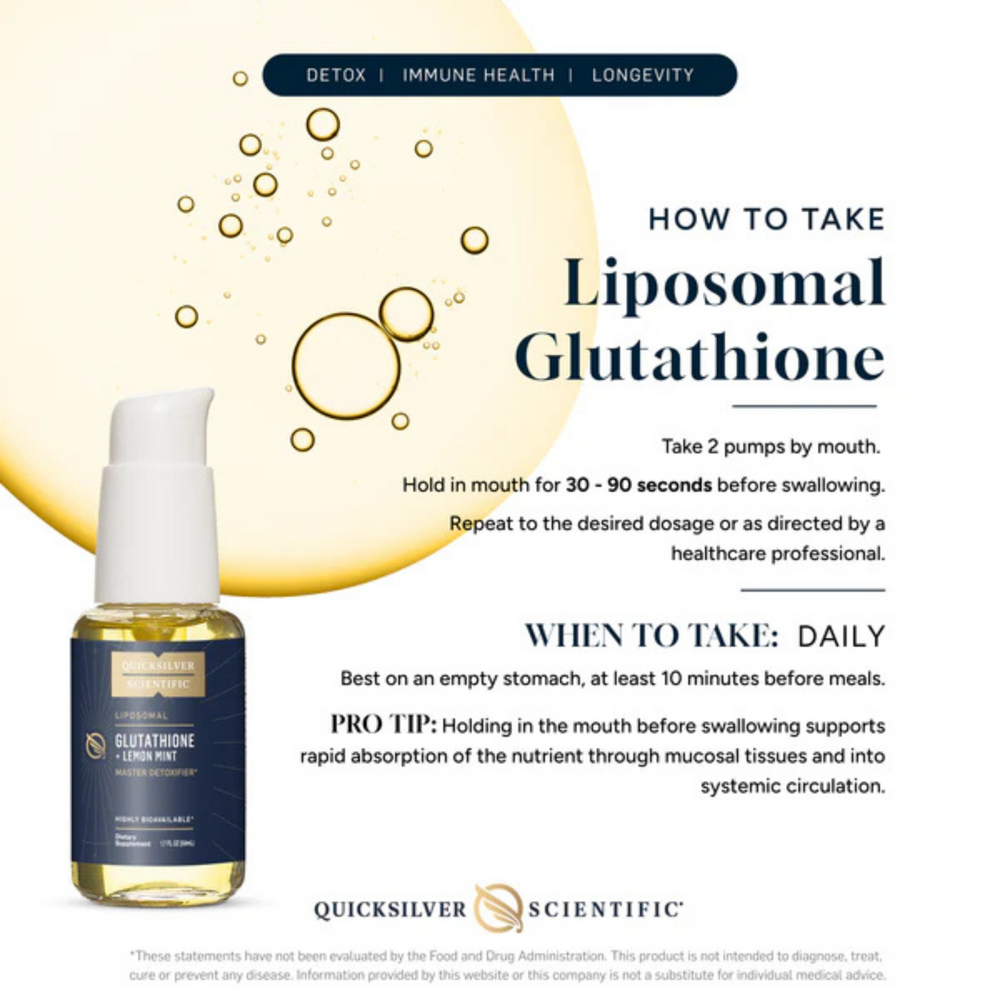 Glutathione for detox