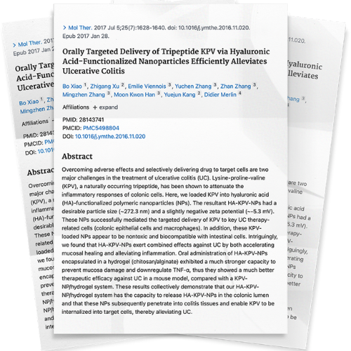 KPV peptide for gut health