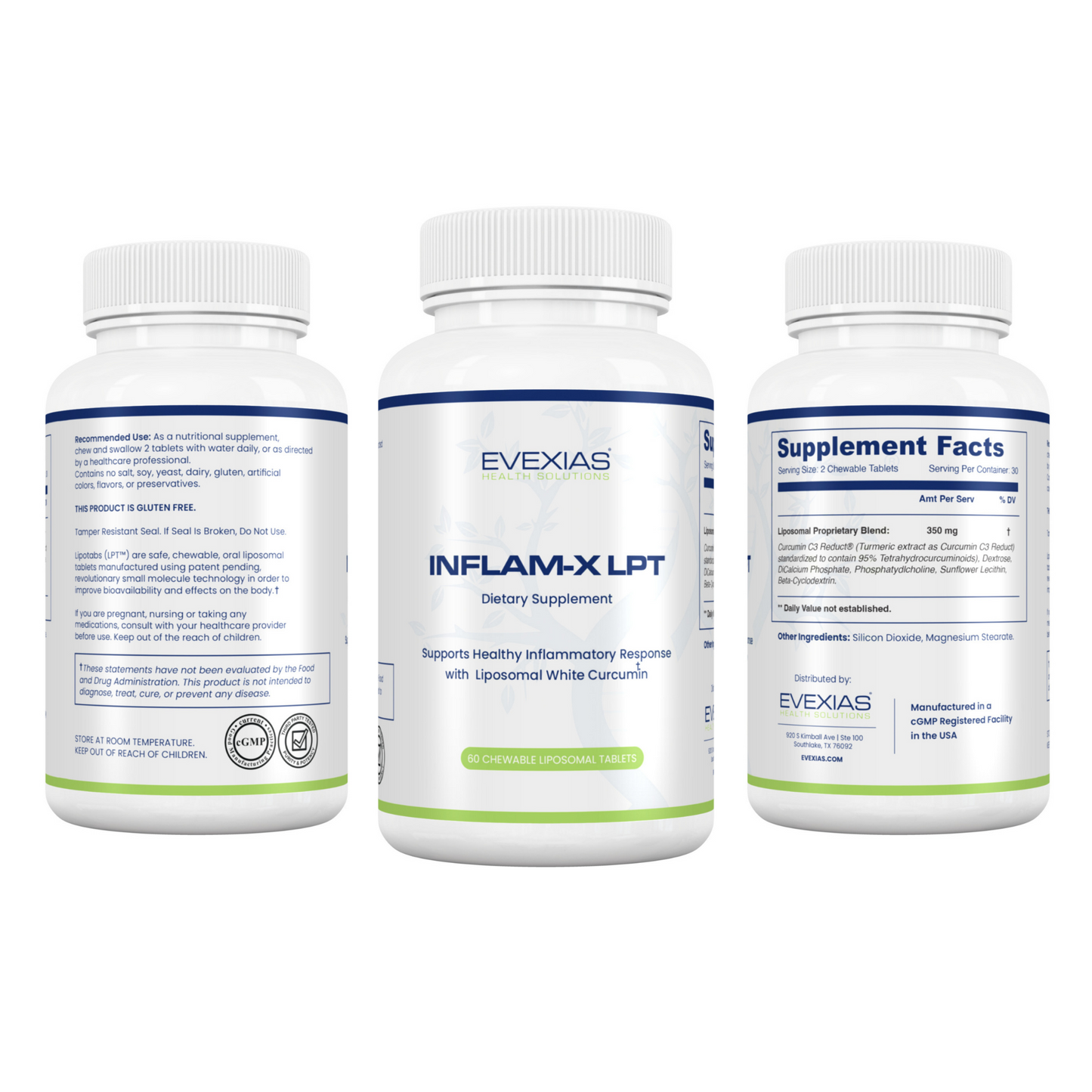 Inflam-X by Evexias bottles
