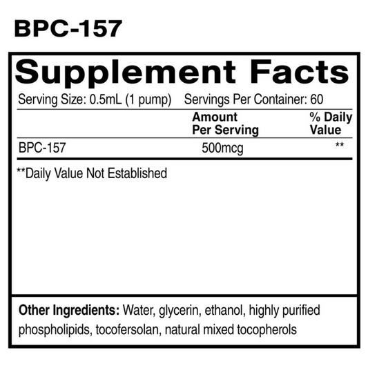 Liquid Liposomal BPC 157 Quicksilver Scientific Ingredients