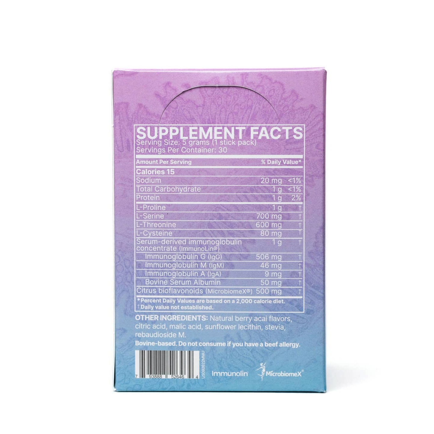 Mega Mucosa Sticks Microbiome Labs Ingredients