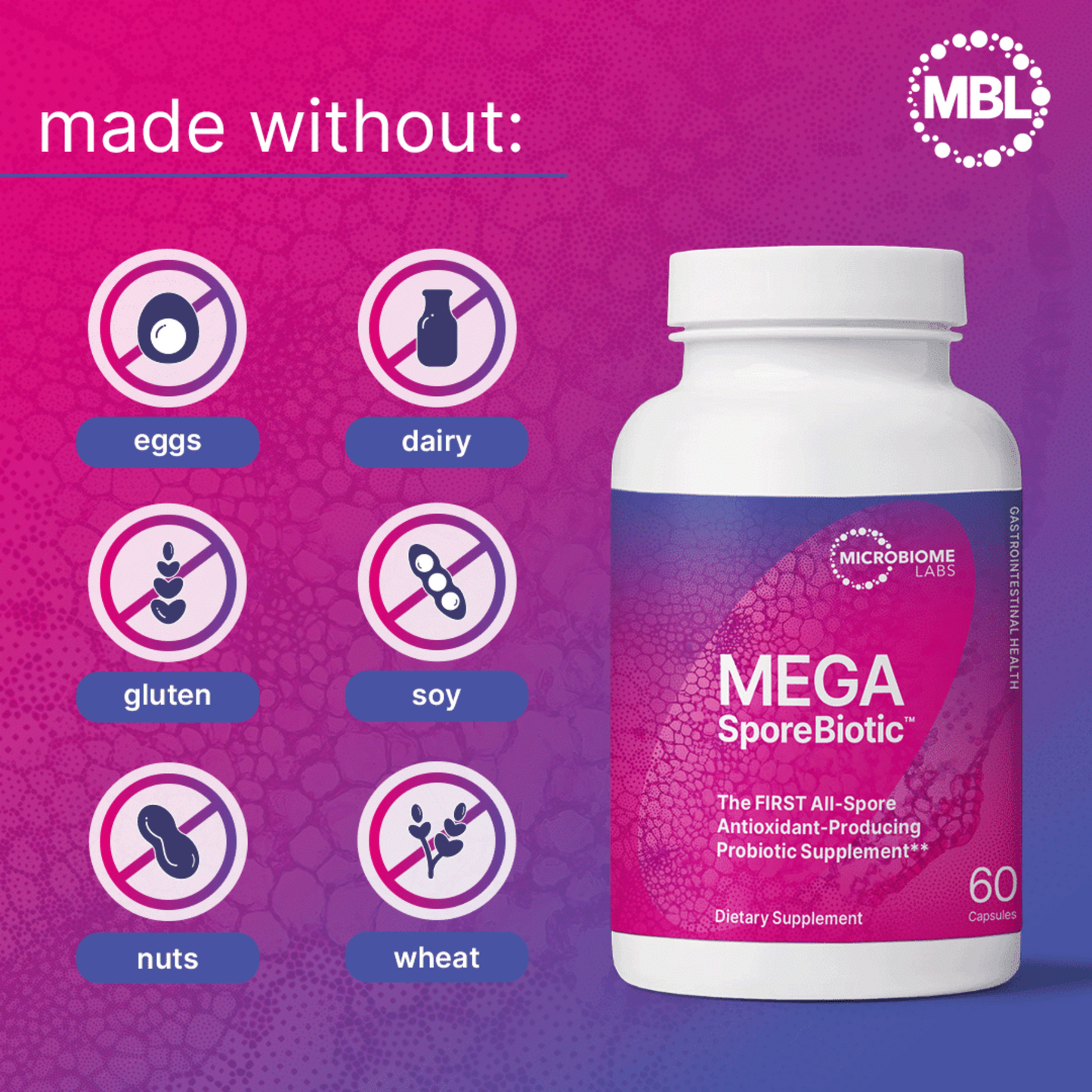 Mega Spore Biotic Microbiome Labs Info