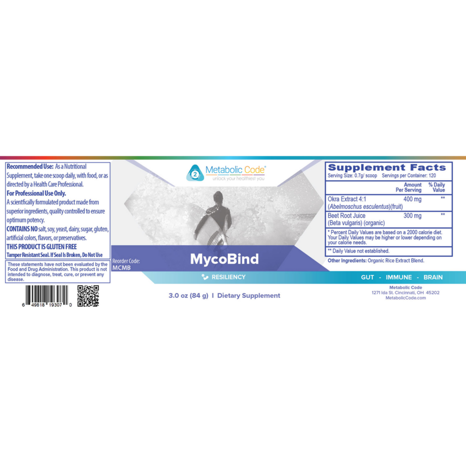 Metabolic Code Myco Bind Label