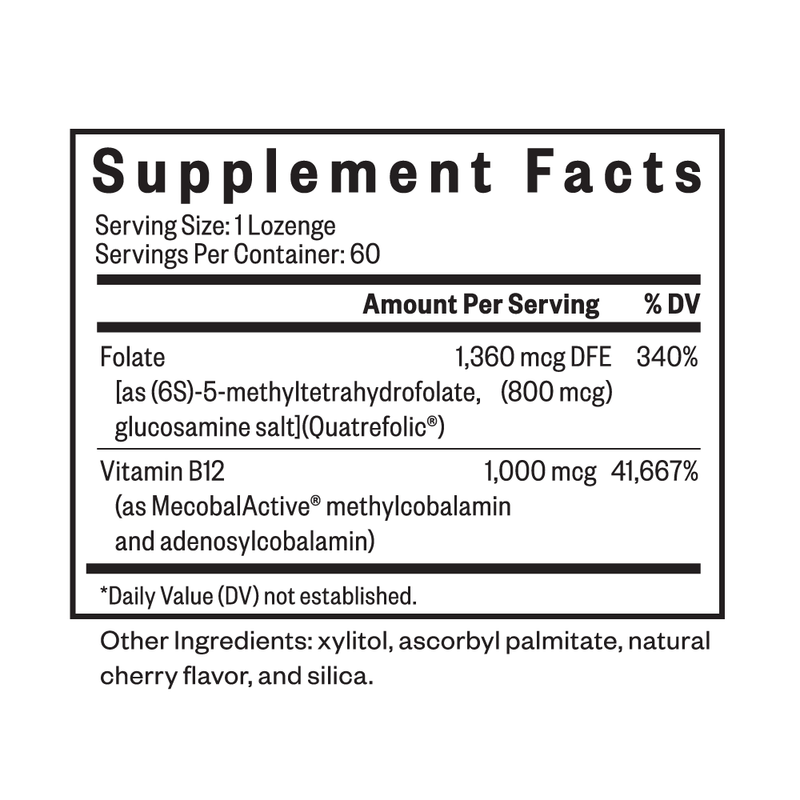 Methyl B12 with L-Methylfolate By Seeking Health