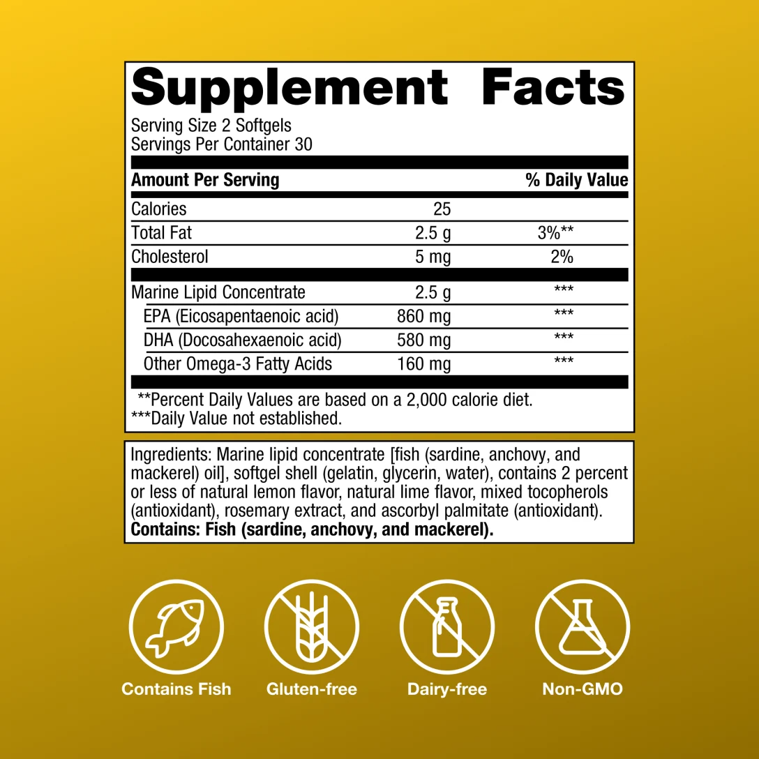 OmegaGenics® Fish Oil EPA-DHA 720 mg By Metagenics