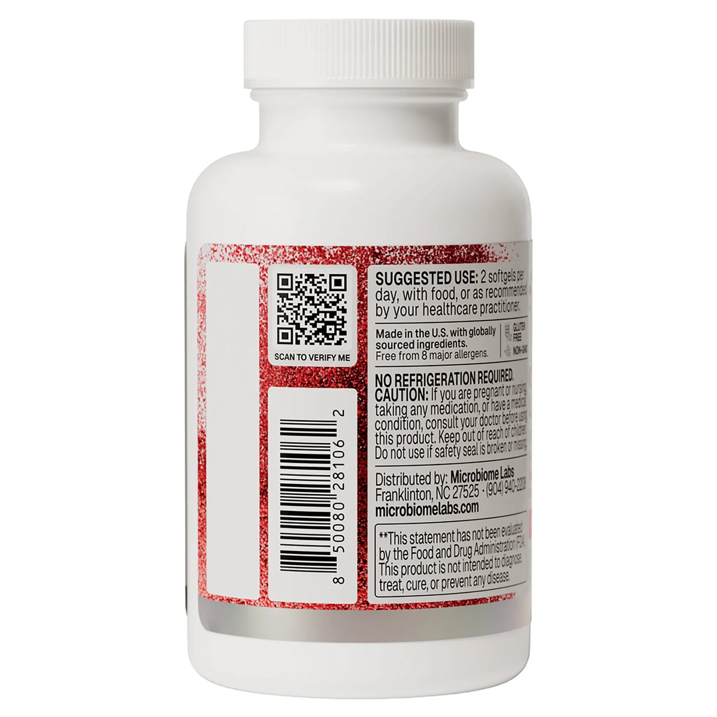 Omega Ultra SPM Microbiome Labs Suggested Use Label