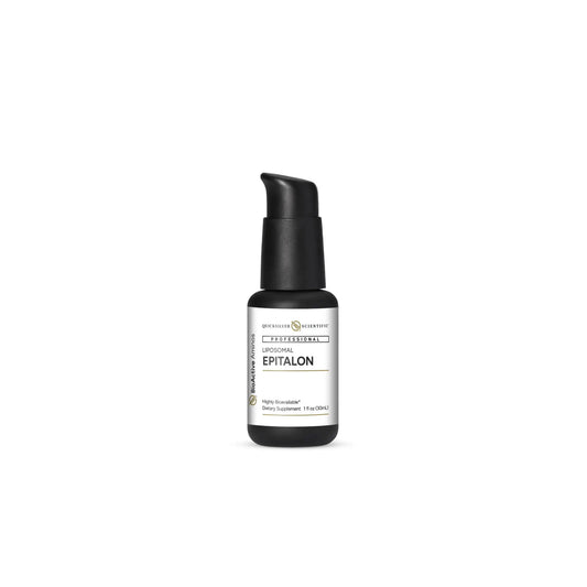 Liposomal Epitalon bottle by Quicksilver Scientific for longevity and cellular renewal support