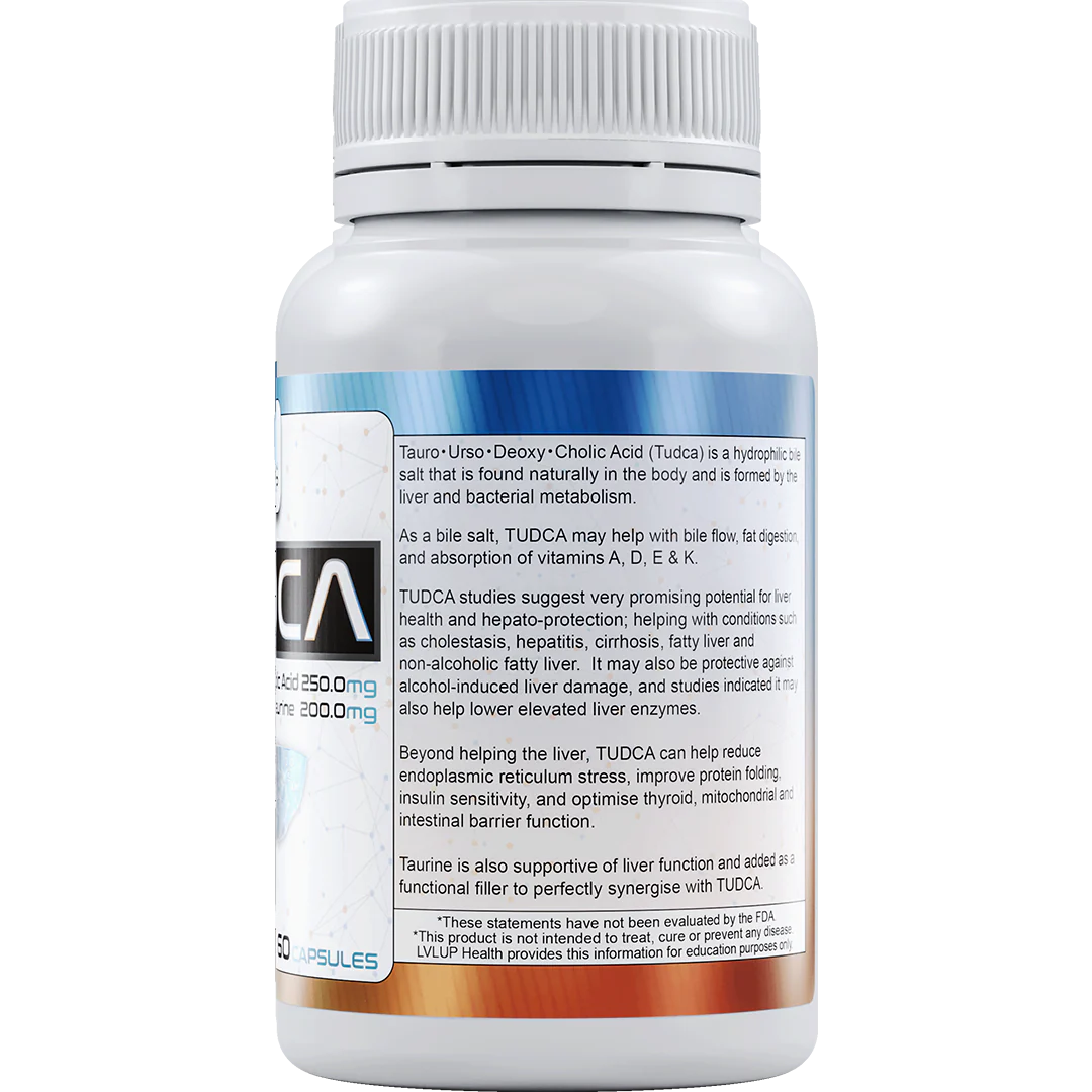 TUDCA 250 MG + Taurine by LVLUP Health