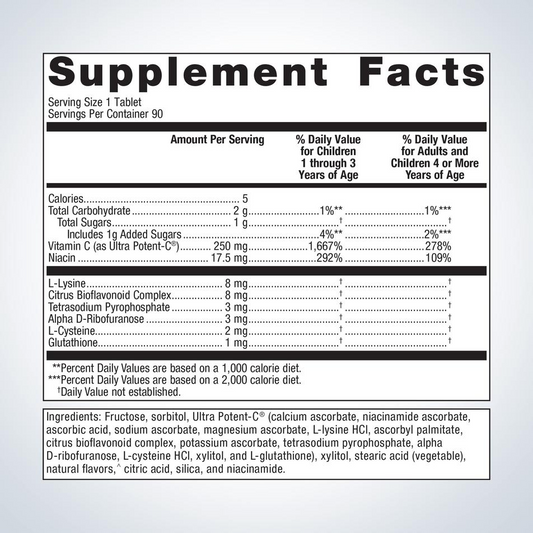 Ultra Potent-C® Chewable Vitamin C By Metagenics
