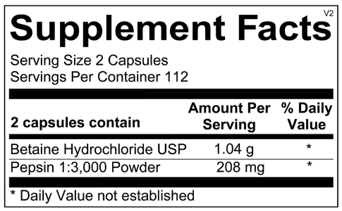 Betaine & Pepsin by Ortho Molecular