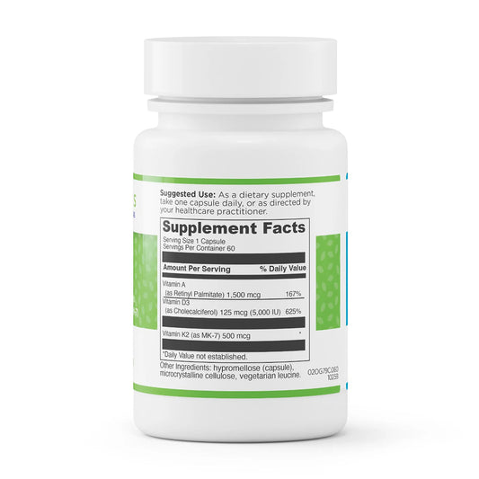 evexias health adk bottle supplement facts ingredients label