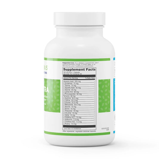evexias health amino ultra bottle ingredients supplement facts label