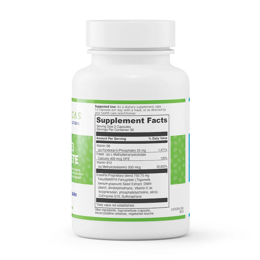 evexias health hrt e complete bottle supplement facts ingredients label