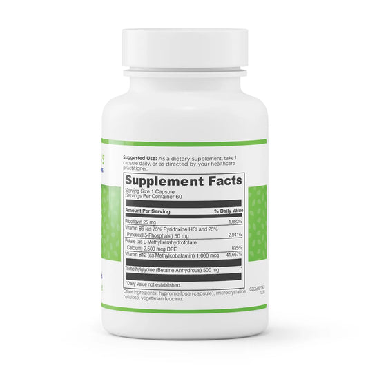 evexias health methyl support bottle ingredients supplement facts label