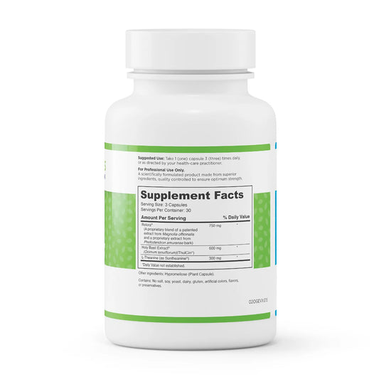evexias health quicalm ingredient supplement facts label