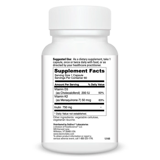 Vitamin K2 Plus (60) By DaVinci Labs