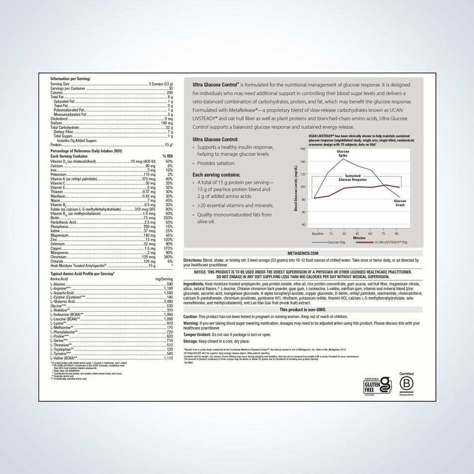 Ultra Glucose Control® By Metagenics