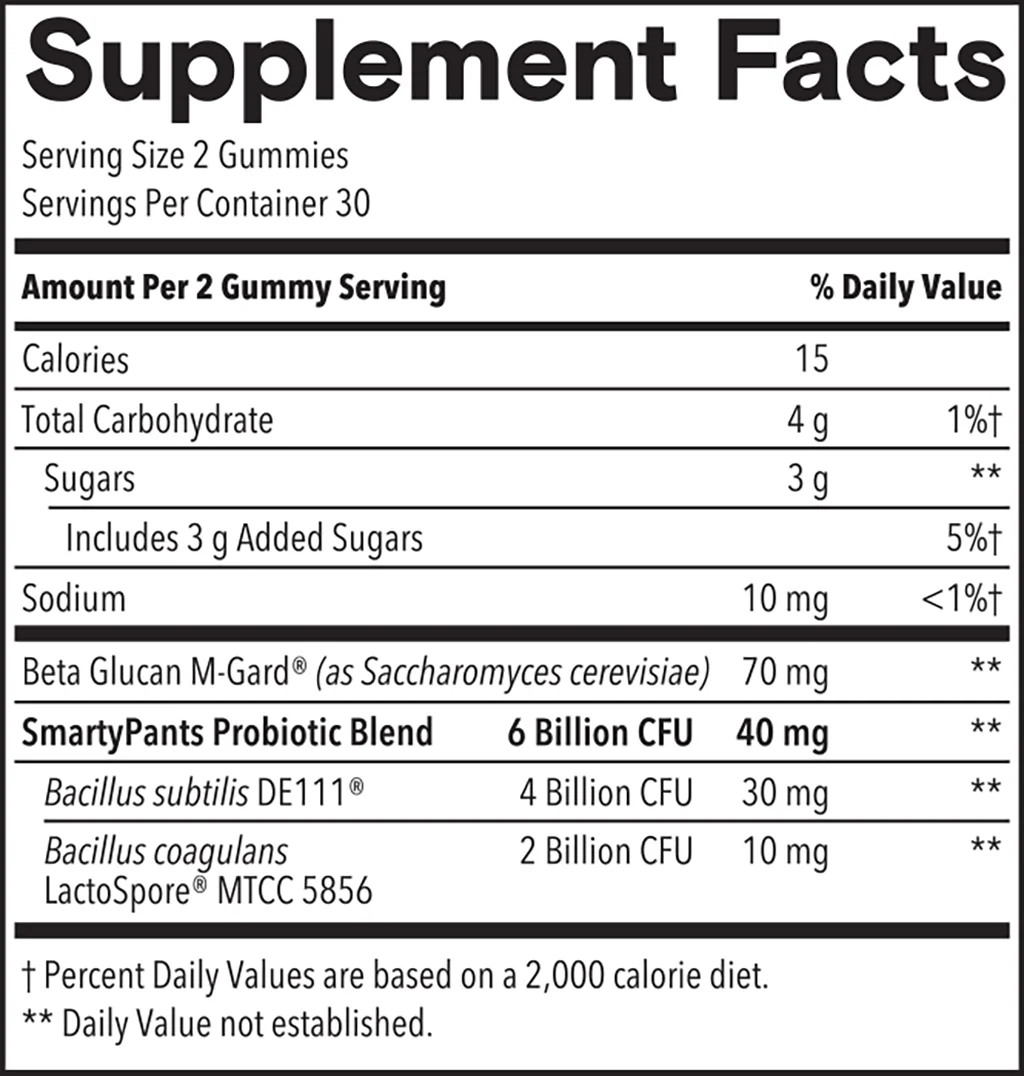 Adult Probiotic & Prebiotic by Smarty Pants