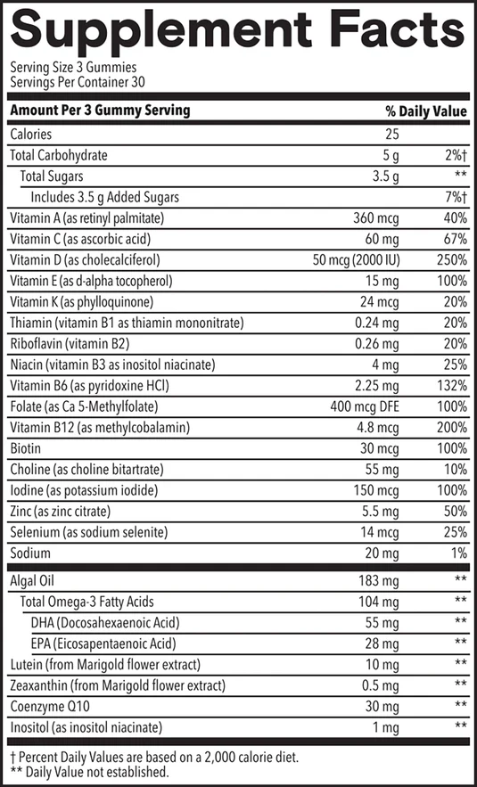 Women’s 50+ Plus Multi & Omegas by Smarty Pants