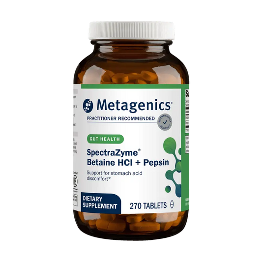SpectraZyme® Betaine HCI + Pepsin By Metagenics