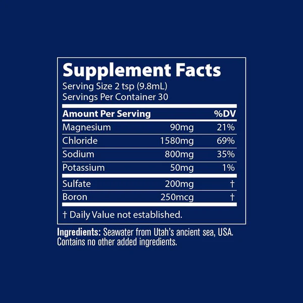 Utah Sea Minerals by Trace Minerals
