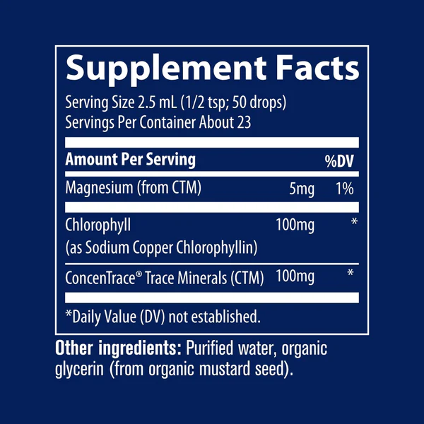 Ionic Chlorophyll by Trace Minerals