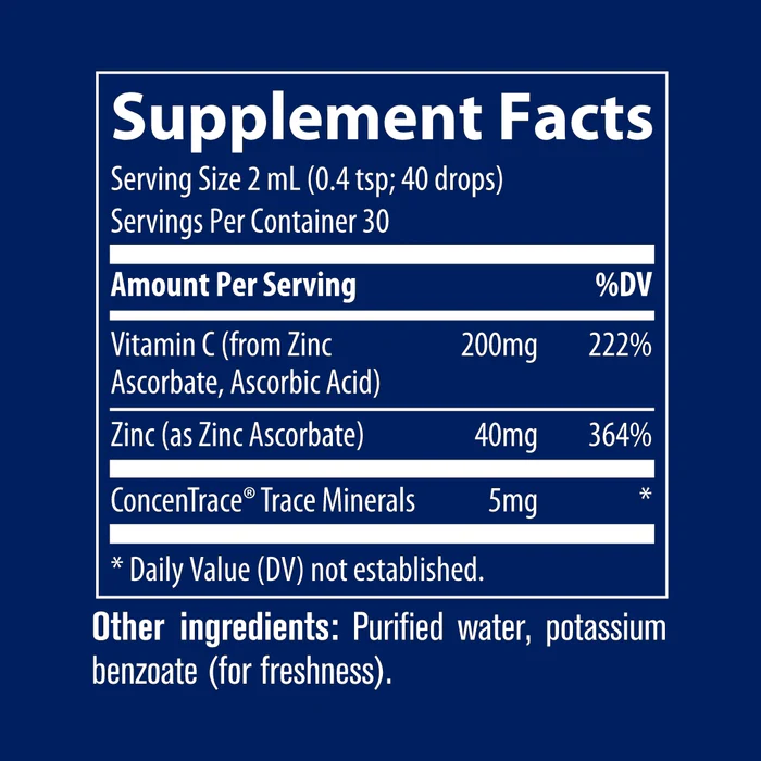 Ionic Zinc + Vitamin C by Trace Minerals