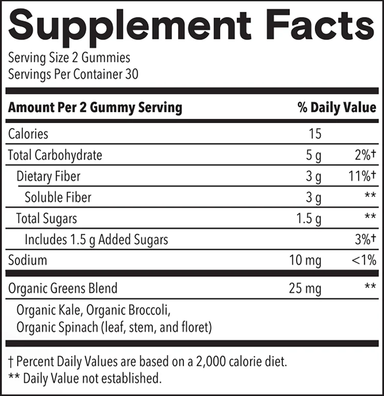 Kids Fiber & Veggies by Smarty Pants