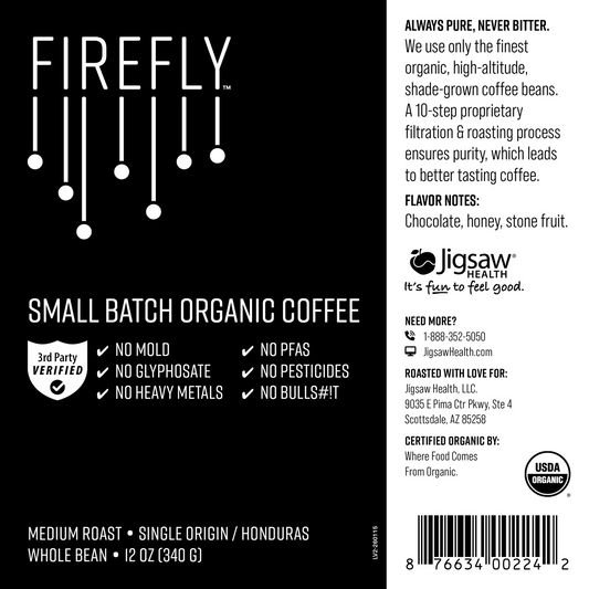 Firefly™ Organic Coffee Beans by Jigsaw Health