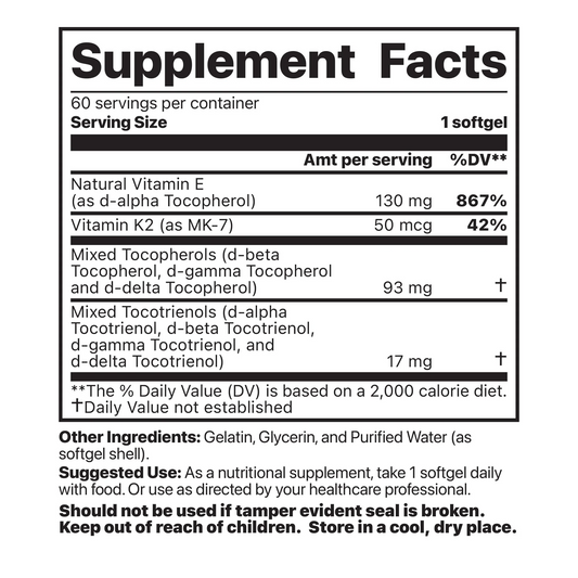Vitamin K2 + E Complex By Jigsaw Health