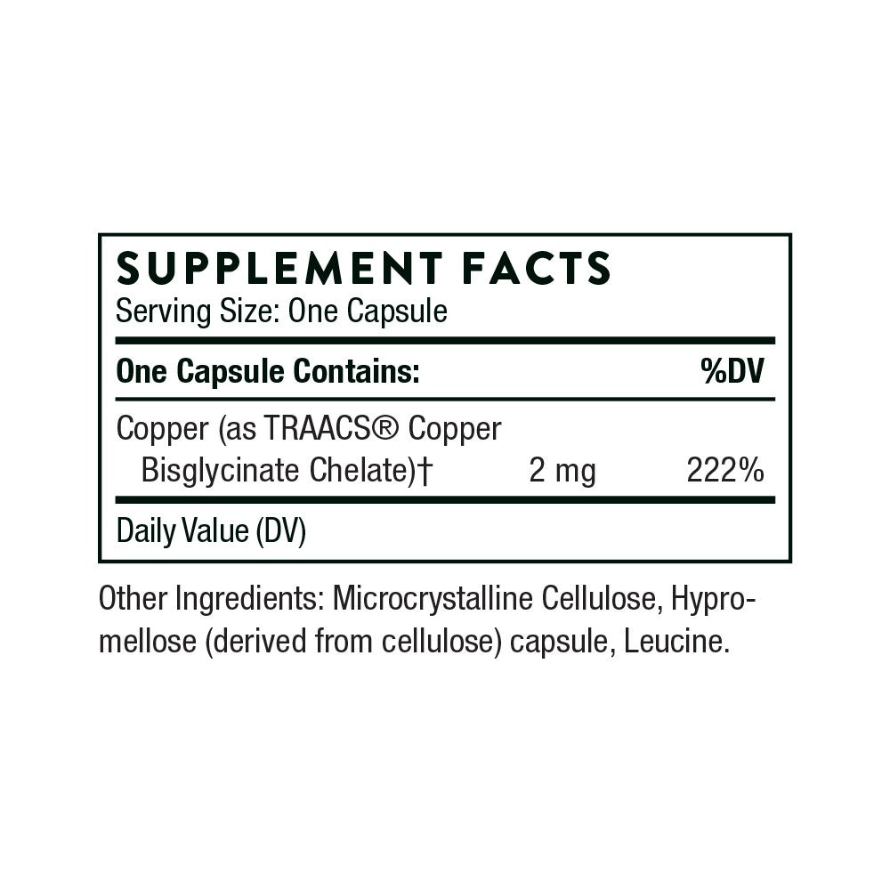 Copper Bisglycinate By Thorne