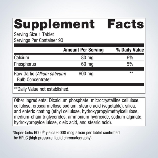 SuperGarlic 6000® By Metagenics