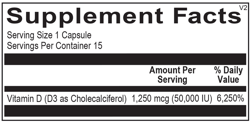 Vitamin D3 50,000 IU 10 Packs (15CT Per Pack) by Ortho Molecular