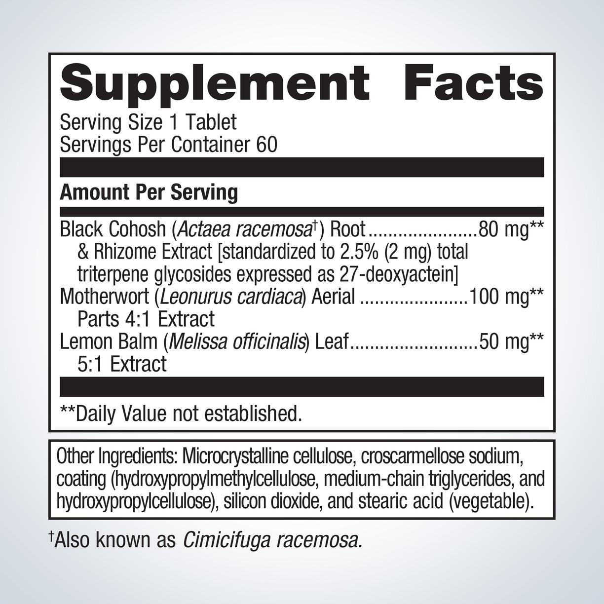 Black Cohosh Plus® By Metagenics