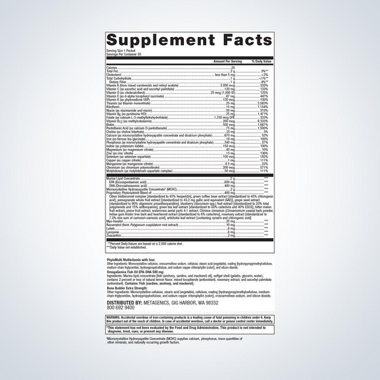 Wellness Essentials® Women's Daily Packs By Metagenics