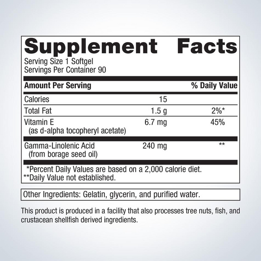 OmegaGenics® Borage Seed GLA Oil 240 mg By Metagenics